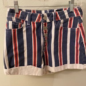 BDG mom shorts - RED WHITE & BLUE
